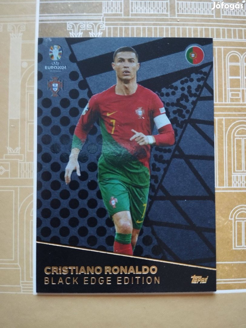 Cristiano Ronaldo (Portugália) Black Edge Euro 2024 kártya