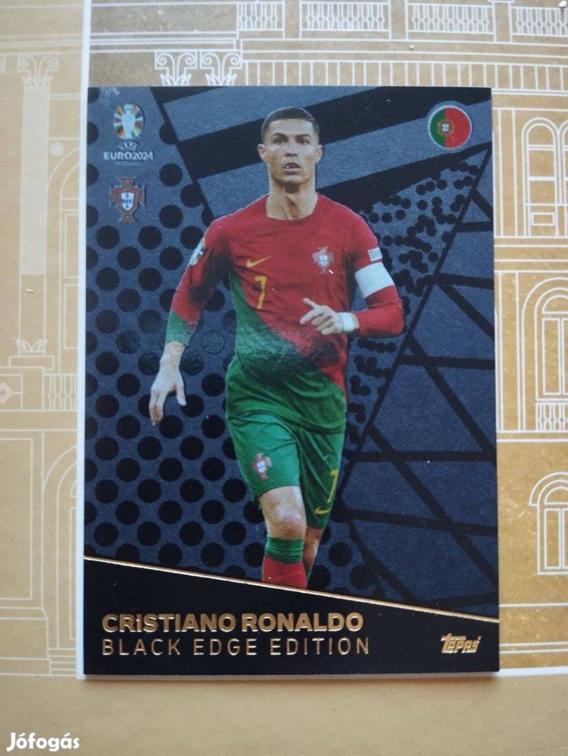 Cristiano Ronaldo (Portugália) Black Edge Euro 2024 kártya