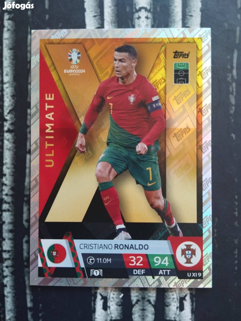 Cristiano Ronaldo (Portugália) Ultimate XI Euro 2024 focis kártya