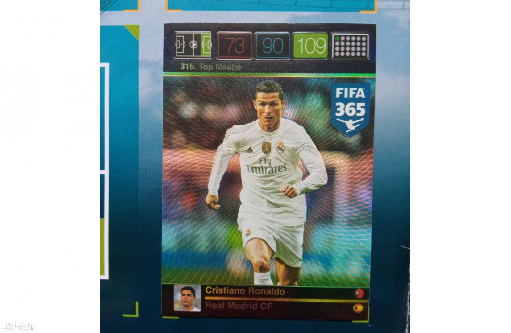 Cristiano Ronaldo (Real Madrid) FIFA 365 2015 Top Master focis kártya