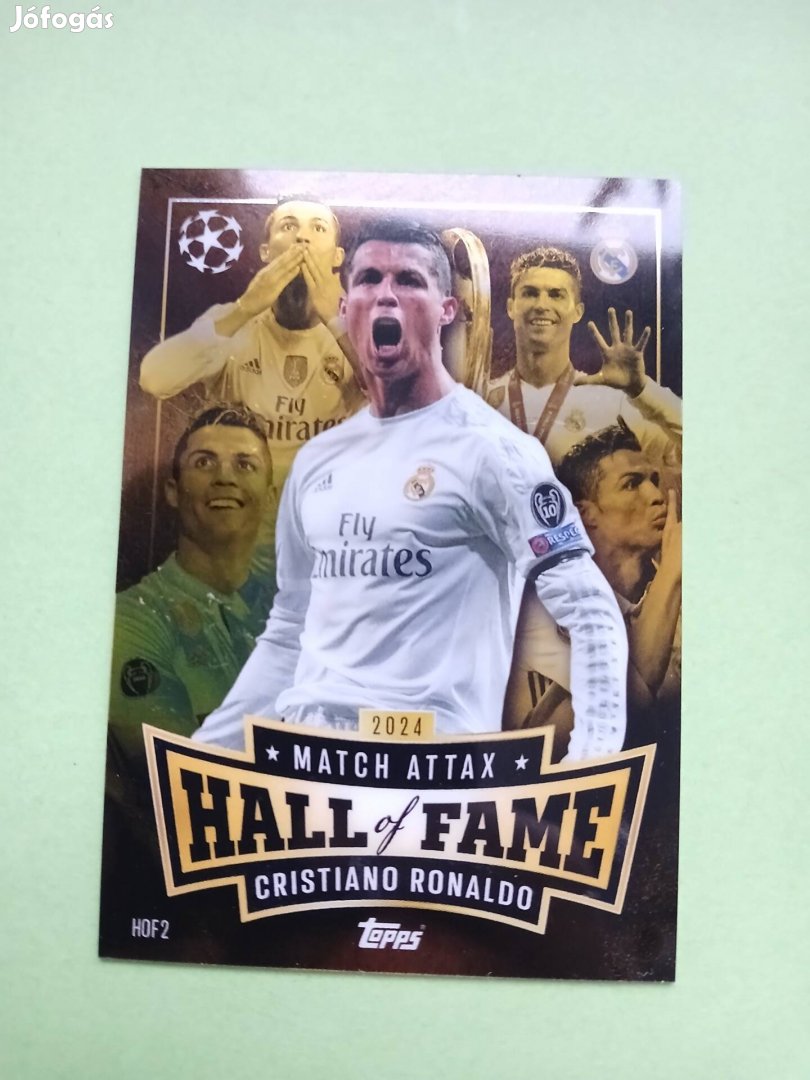 Cristiano Ronaldo ritka Match Attax kártya 