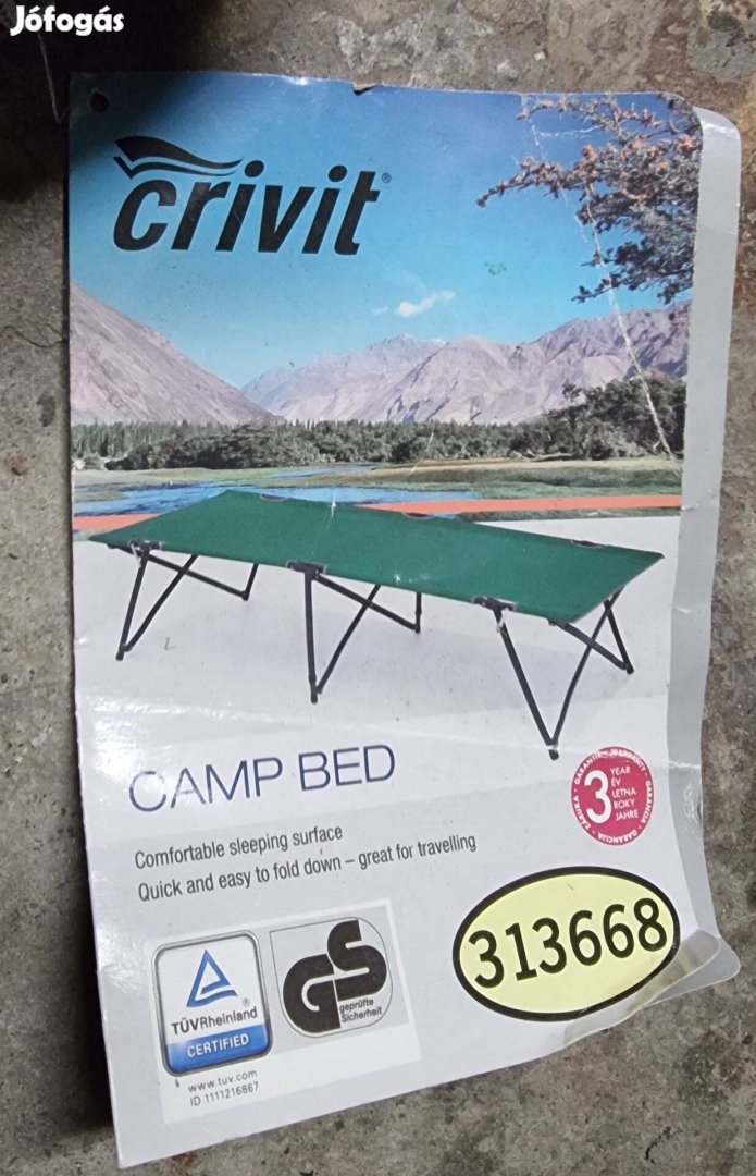 Crivit camp bed, kemping ágy, új állapot