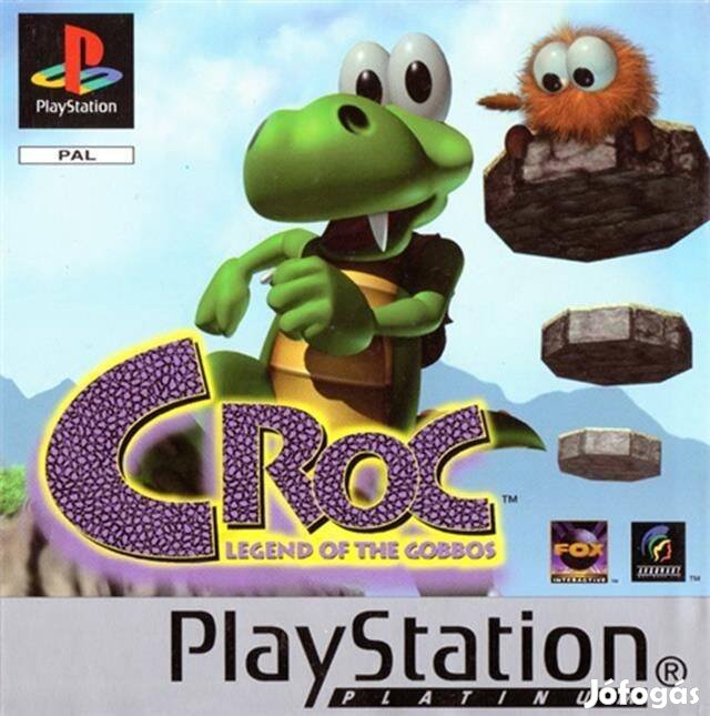 Croc Legend of the Gobbos, Platinum Ed., Mint eredeti Playstation 1 já