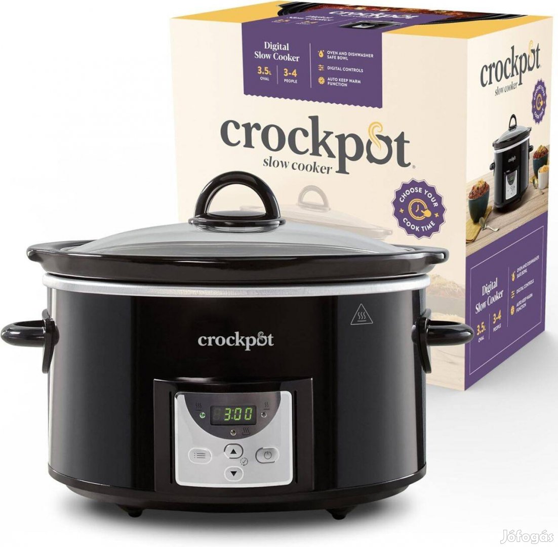 Crockpot CSC113X Digitális Lassú Főző 3,5L 200w - fekete