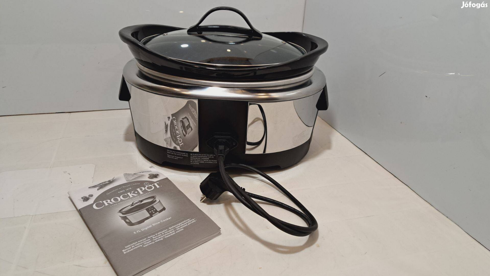 Crockpot Sccpbpp605 elektromos kerámia főzőedény, 5,7 L, új