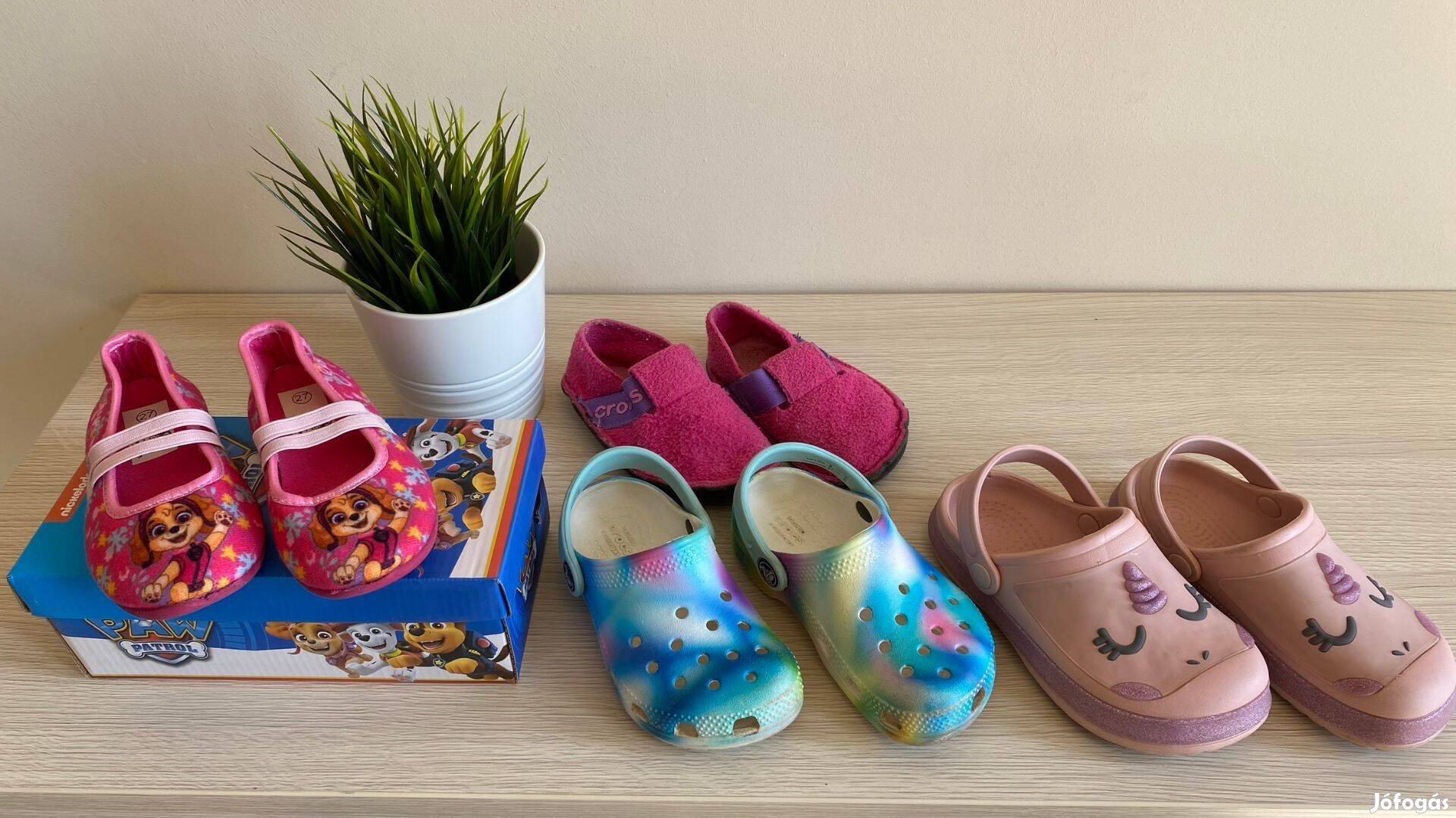 Crocs, Paw Patrol kislány papucs és cipő csomag 27 méret