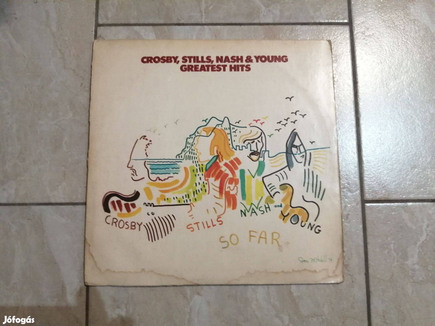 Crosby, Stills,Nash & Young -bakelit lemez