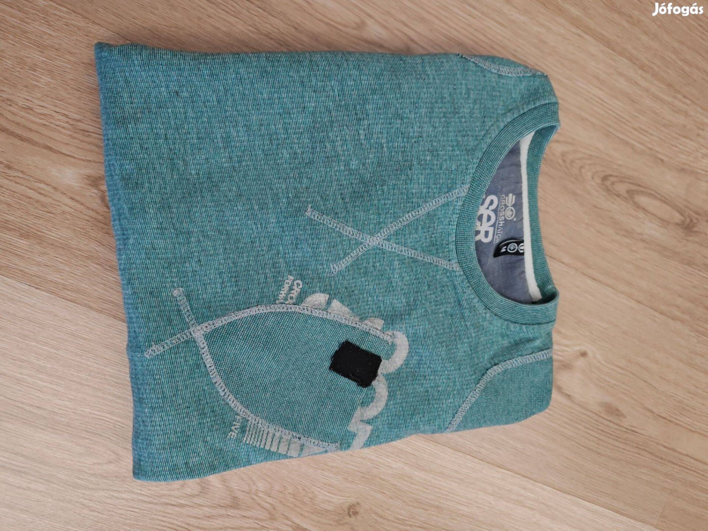 Crosshatch sportos pamut férfi pulóver L