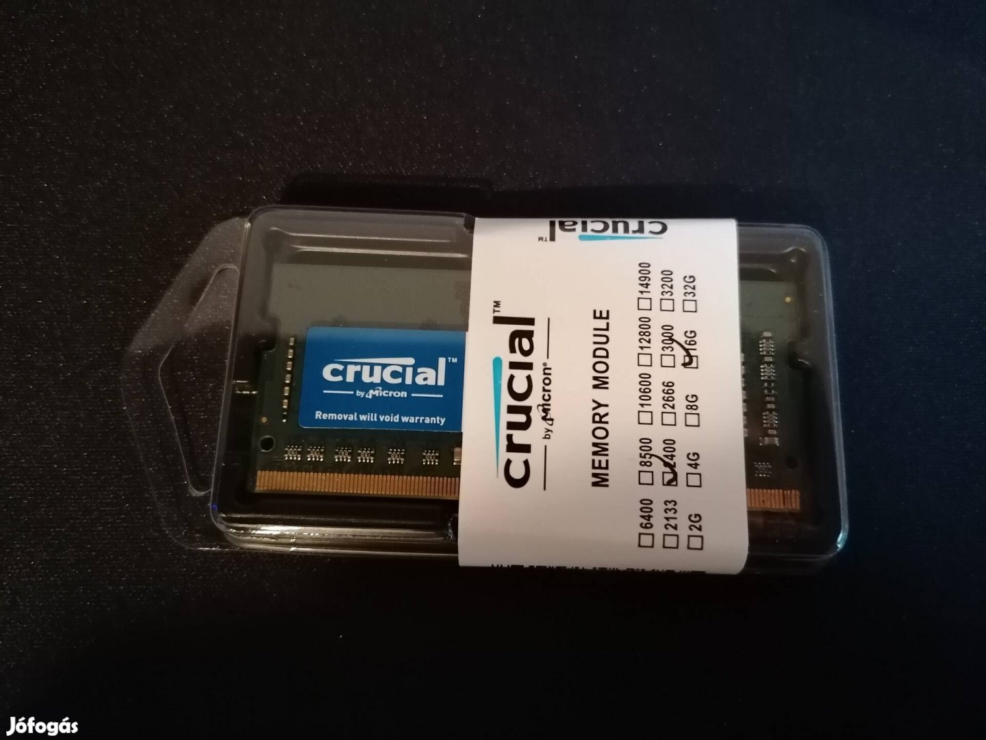 Crucial 16GB DDR4 2400MHz laptop memória 