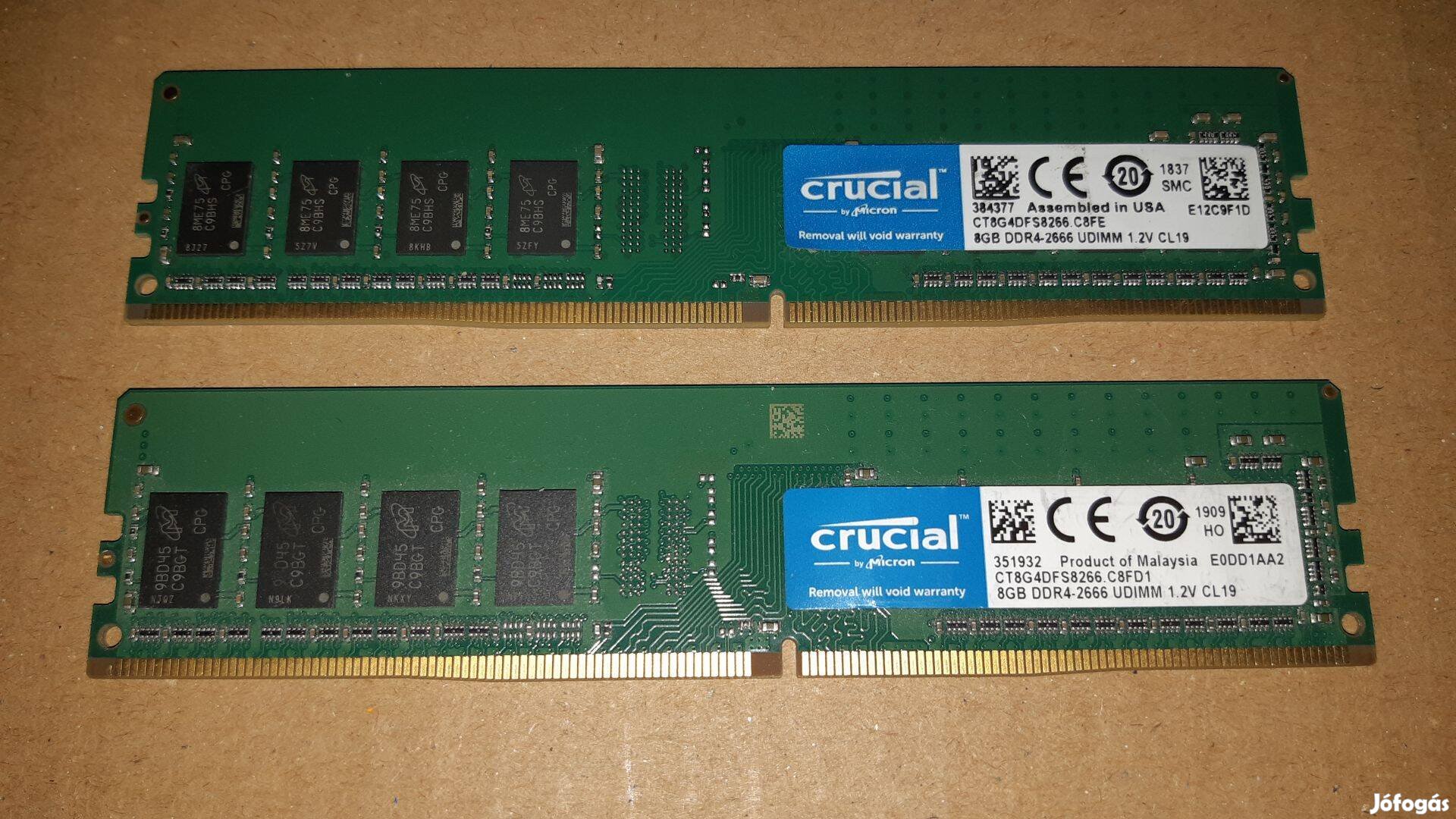 Crucial 2x8GB 2666MHz DDR4