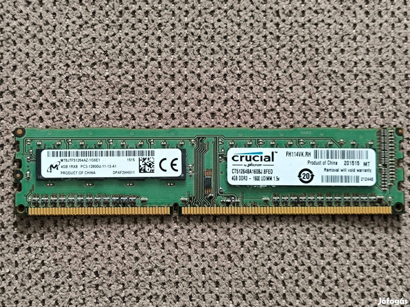 Crucial 4GB DDR3 memória RAM