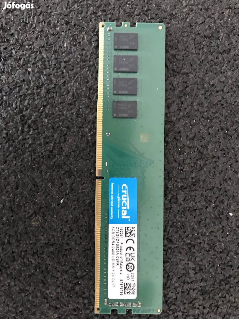 Crucial 8GB DDR4 2400MHz számítógép memória 