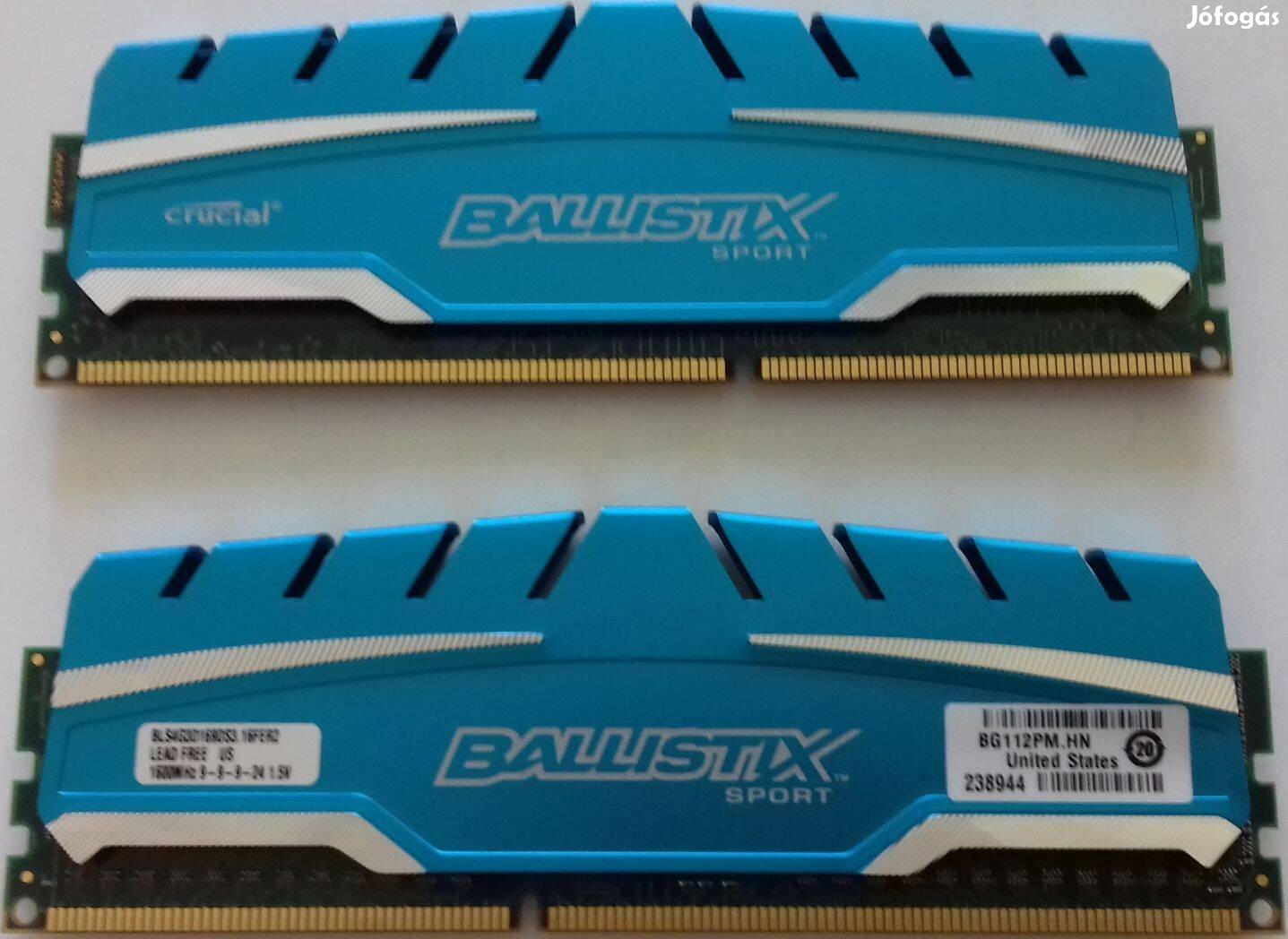 Crucial Ballistix 2x4 GB DDR3 ram kit eladó