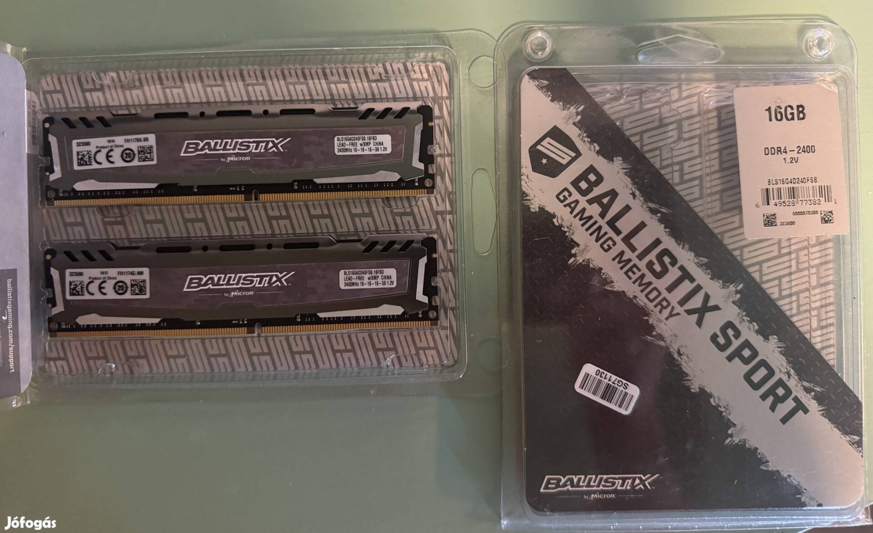 Crucial ballistix 2x16Gbyte DDR4 2400Mhz memoria elado