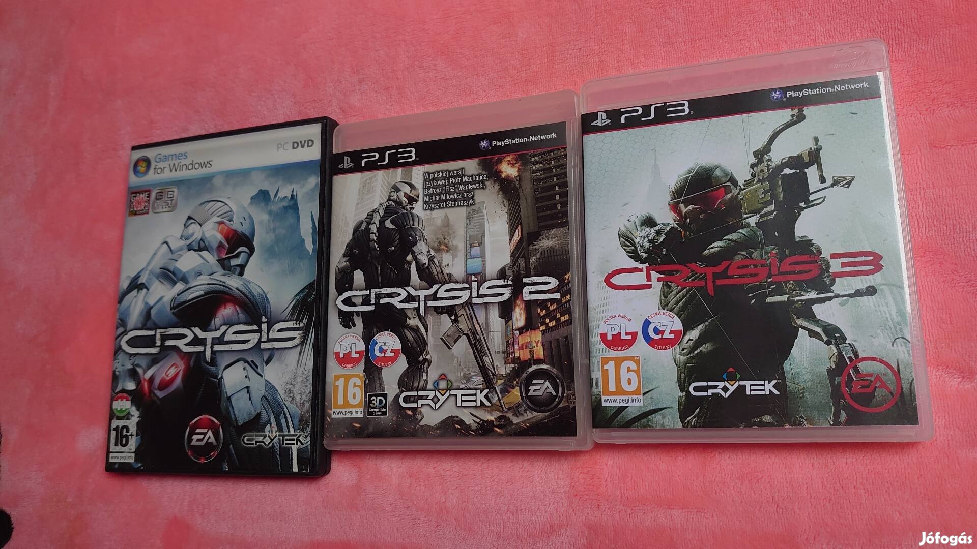 Crysis 1,2,3. ps3