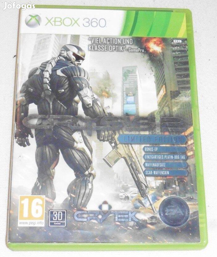 Crysis 2. németül Gyári Xbox 360, Xbox ONE, Series X Játék