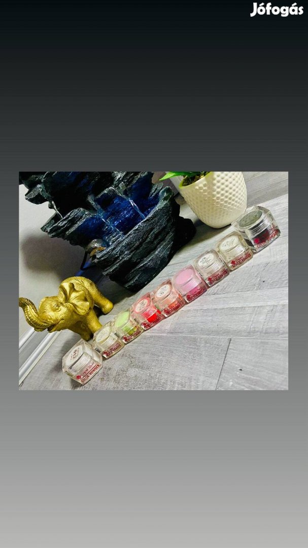Crystal Nails Acrylic és Color powderek 10db