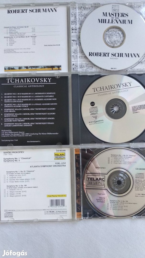 Csajkovszkij Schumann Prokofjev CD csomag 