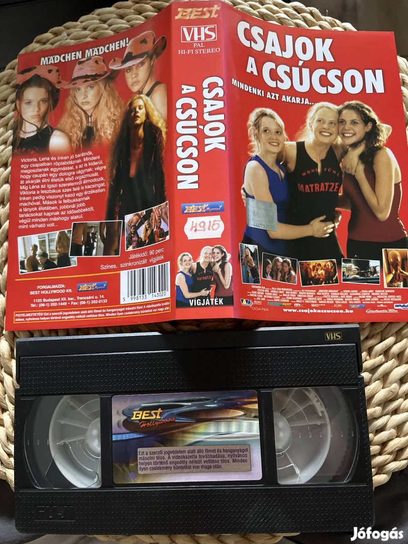 Csajok a csúcson vhs