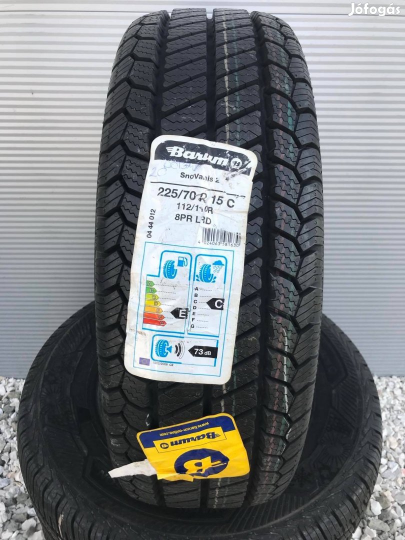 Csak 1 db! 225/70R15C 225/70 R15C új Barum téli gumi ÁR/db