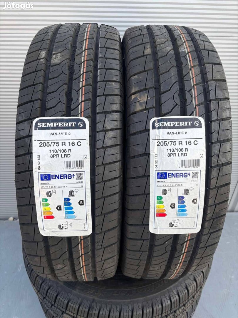 Csak 2 db 205/75R16C 205/75 R16C új Semperit nyári gumi ÁR/db Dot22