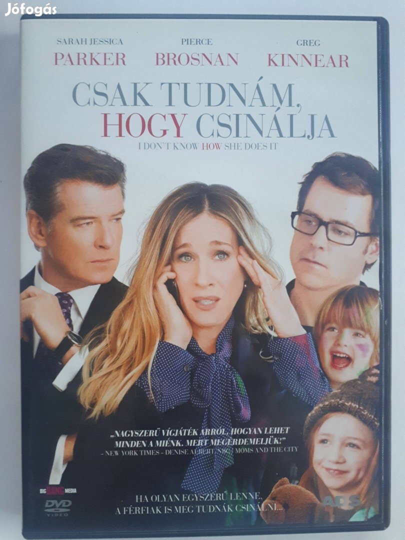 Csak tudnám, hogy csinálja DVD (Sarah Jessica Parker, Pierce Brosnan)