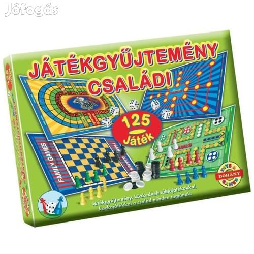 Családi játékgyűjtemény, 125 féle játék DOREX (Dohány)