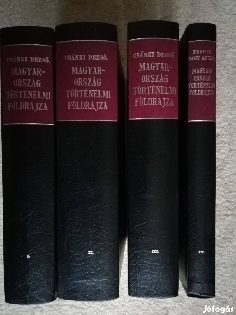 Csánki Dezső (szerk.): Magyarország történelmi földrajza I-IV. reprint