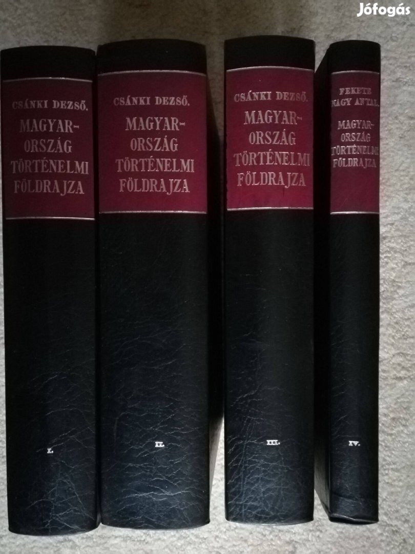 Csánki Dezső (szerk.): Magyarország történelmi földrajza I-IV. reprint