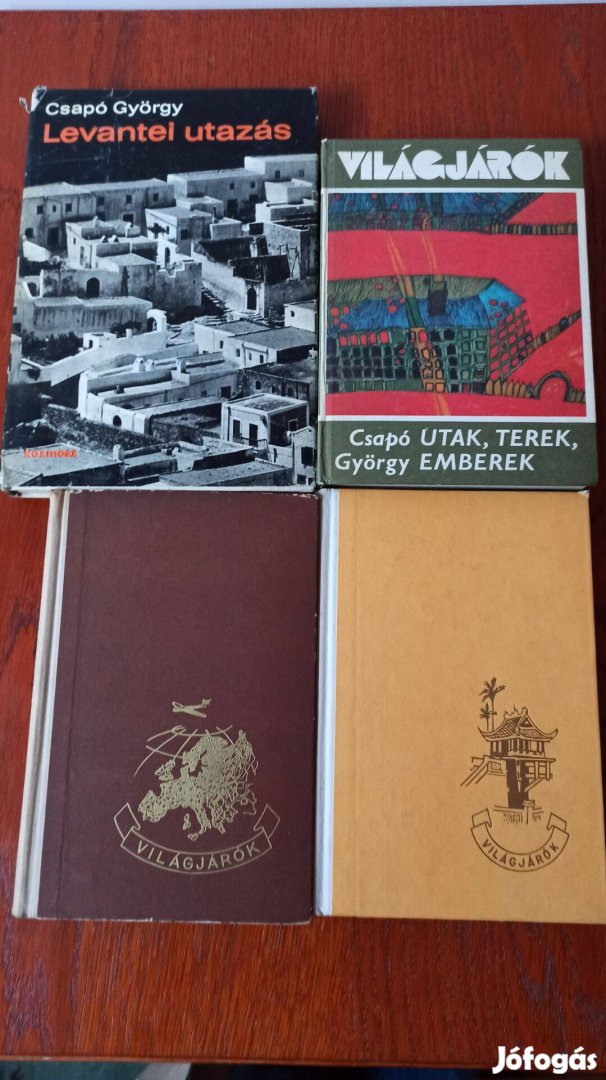 Csapó György utikönyv csomag 4 db könyv