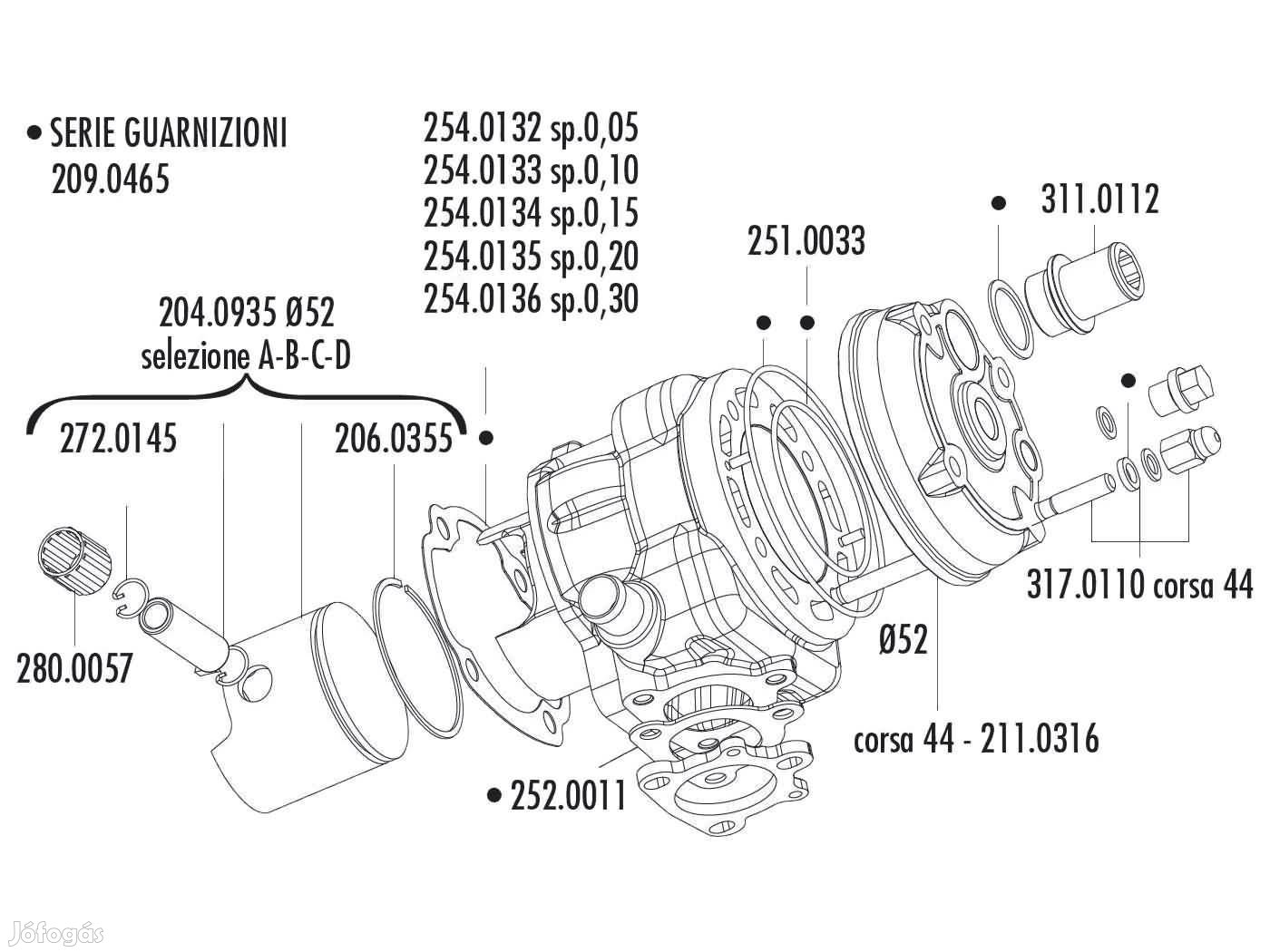 Csapok És Anyák Henger 7x123 Yamaha