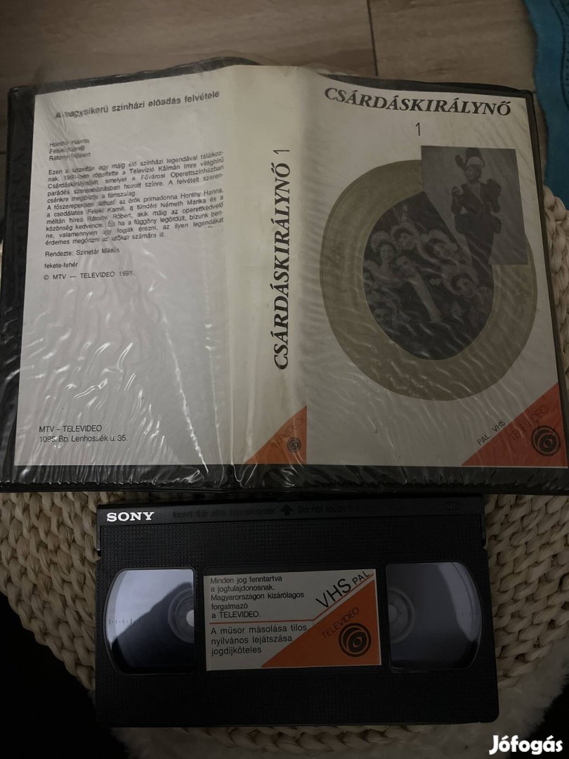 Csárdáskirálynő vhs