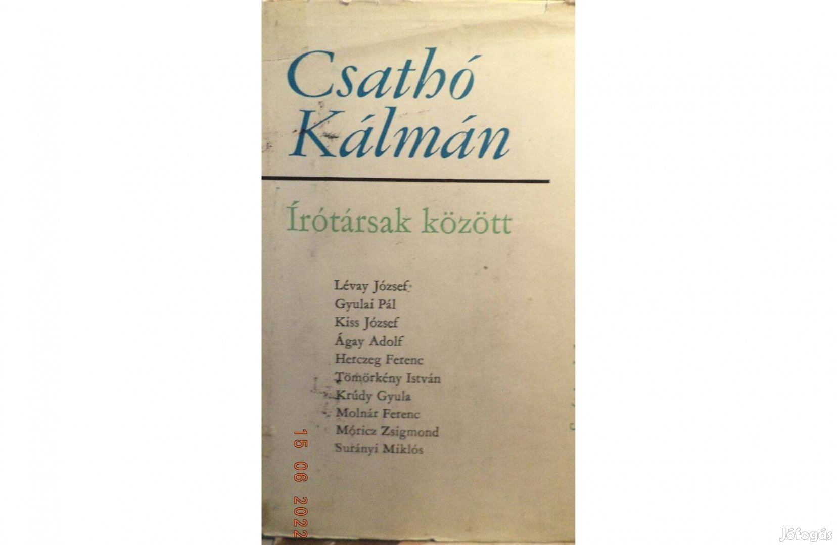 Csathó Kálmán: Írótársak között