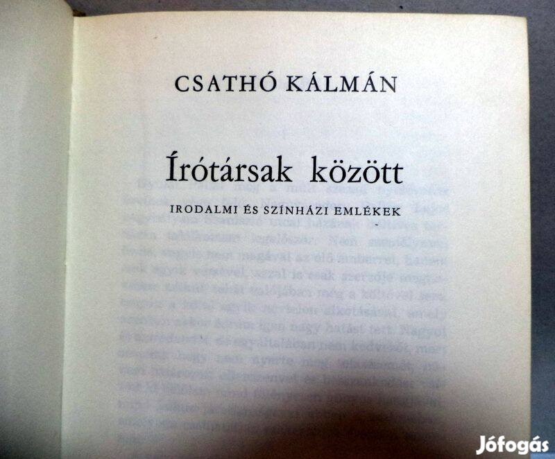 Csathó Kálmán: Írótársak között