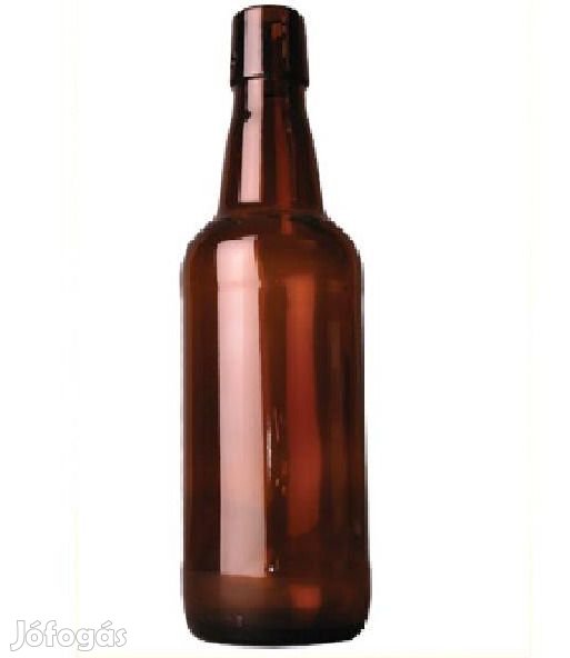 Csatos sörösüveg 0.5 L + lezáró  1db  (519)