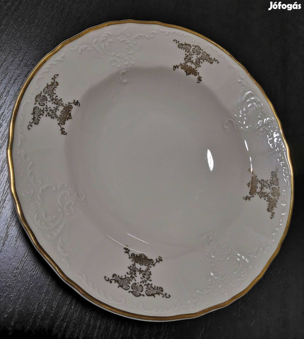 Cseh Bernadotte porcelán tányérkészlet 