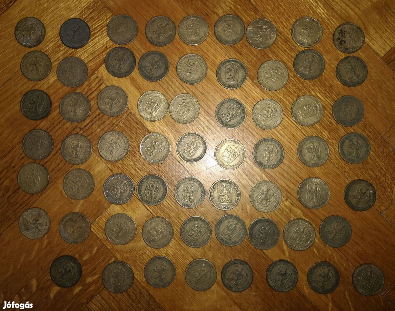 Cseh korona 1967-1990 62db egyben 1 koronás