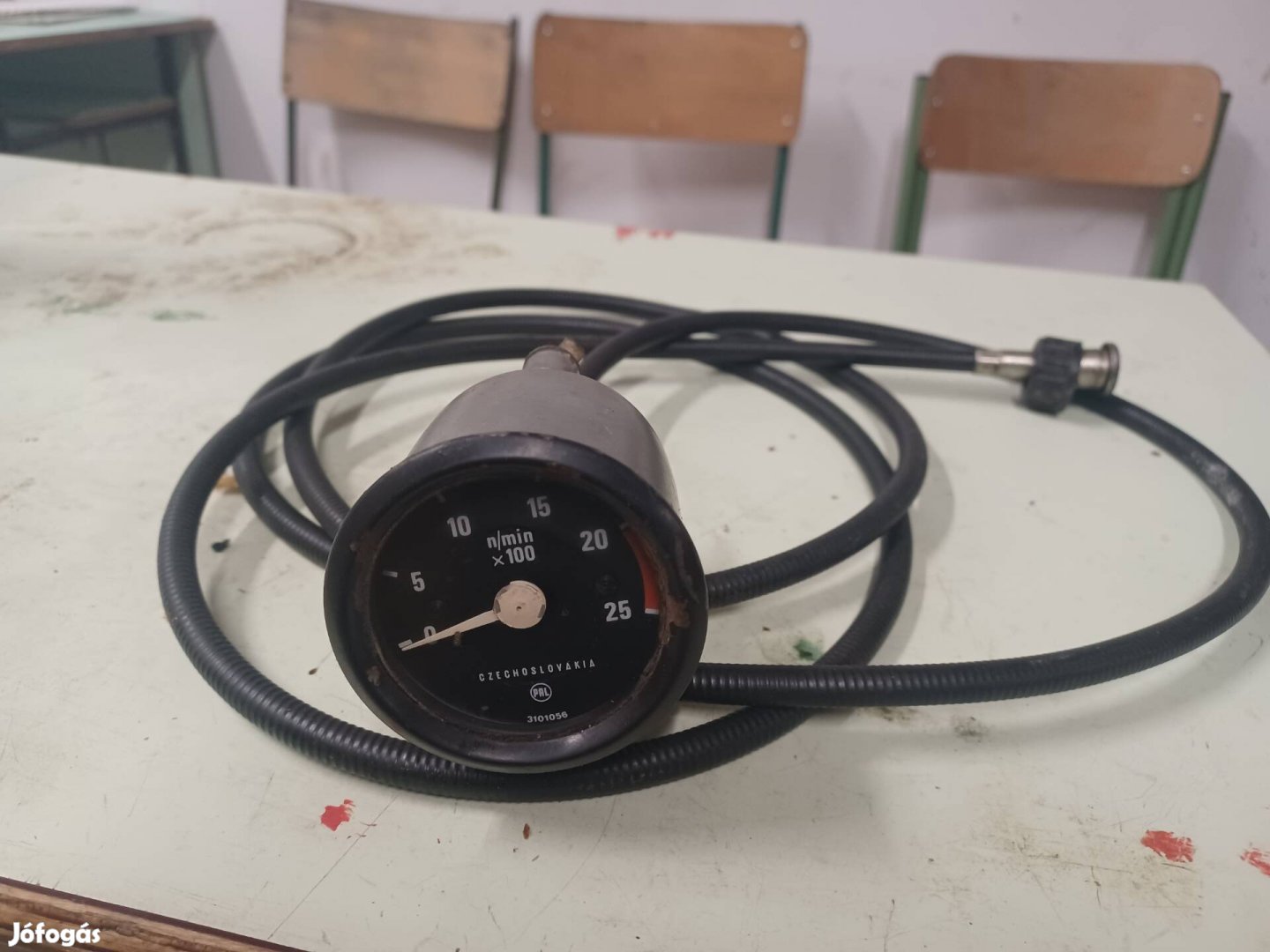 Cseh mechanikus fordulatszám mérő.