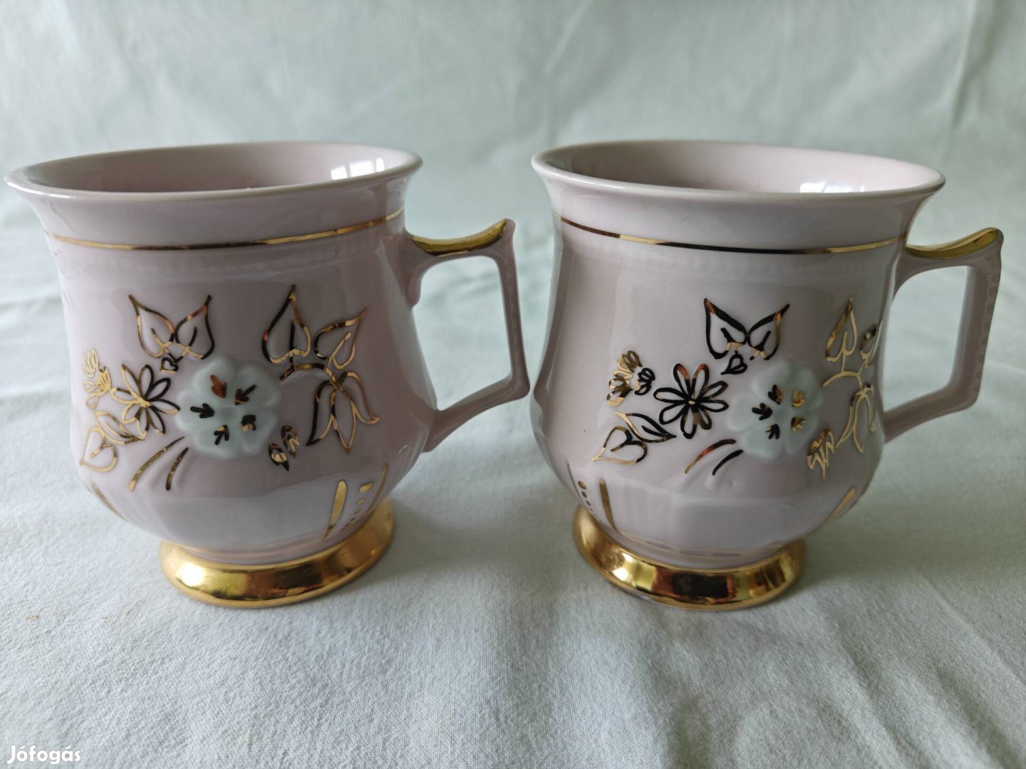 Csehszlovák kézzel festett porcelán csésze