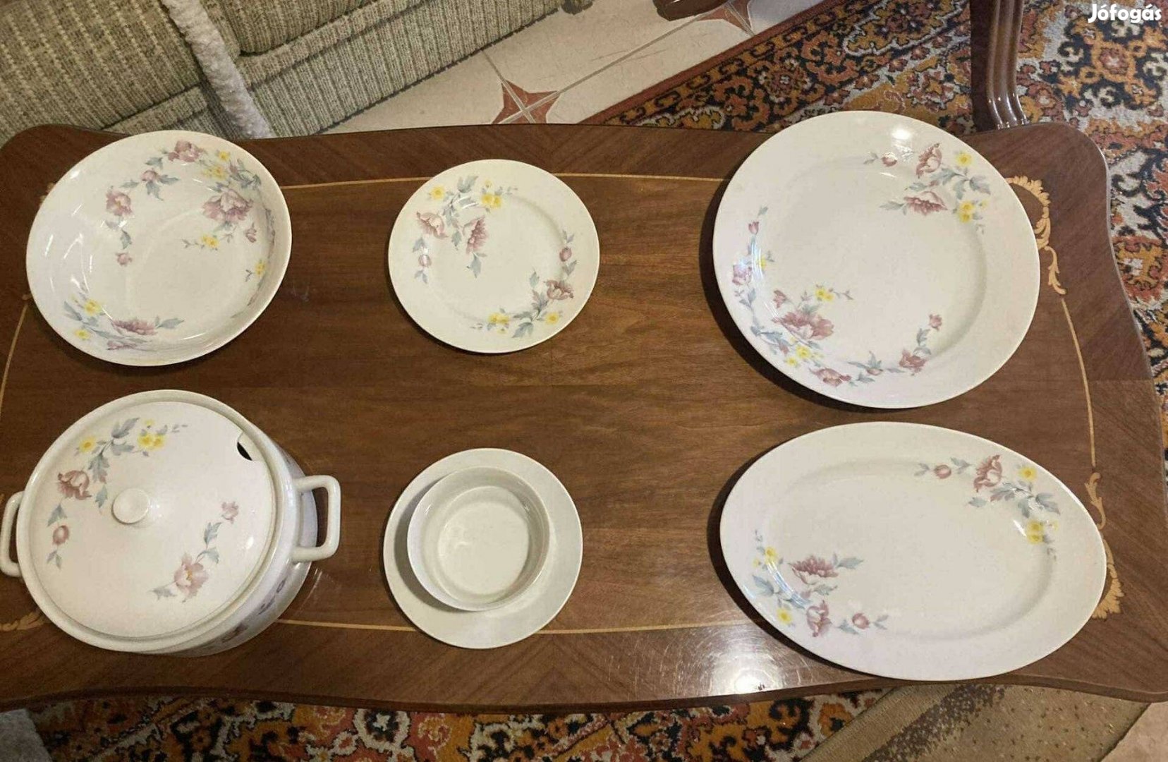 Csehszlovák porcelán tálaló szett