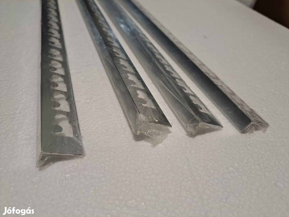 Csempe élvédő szögletes alu 10mm 2,7 méter