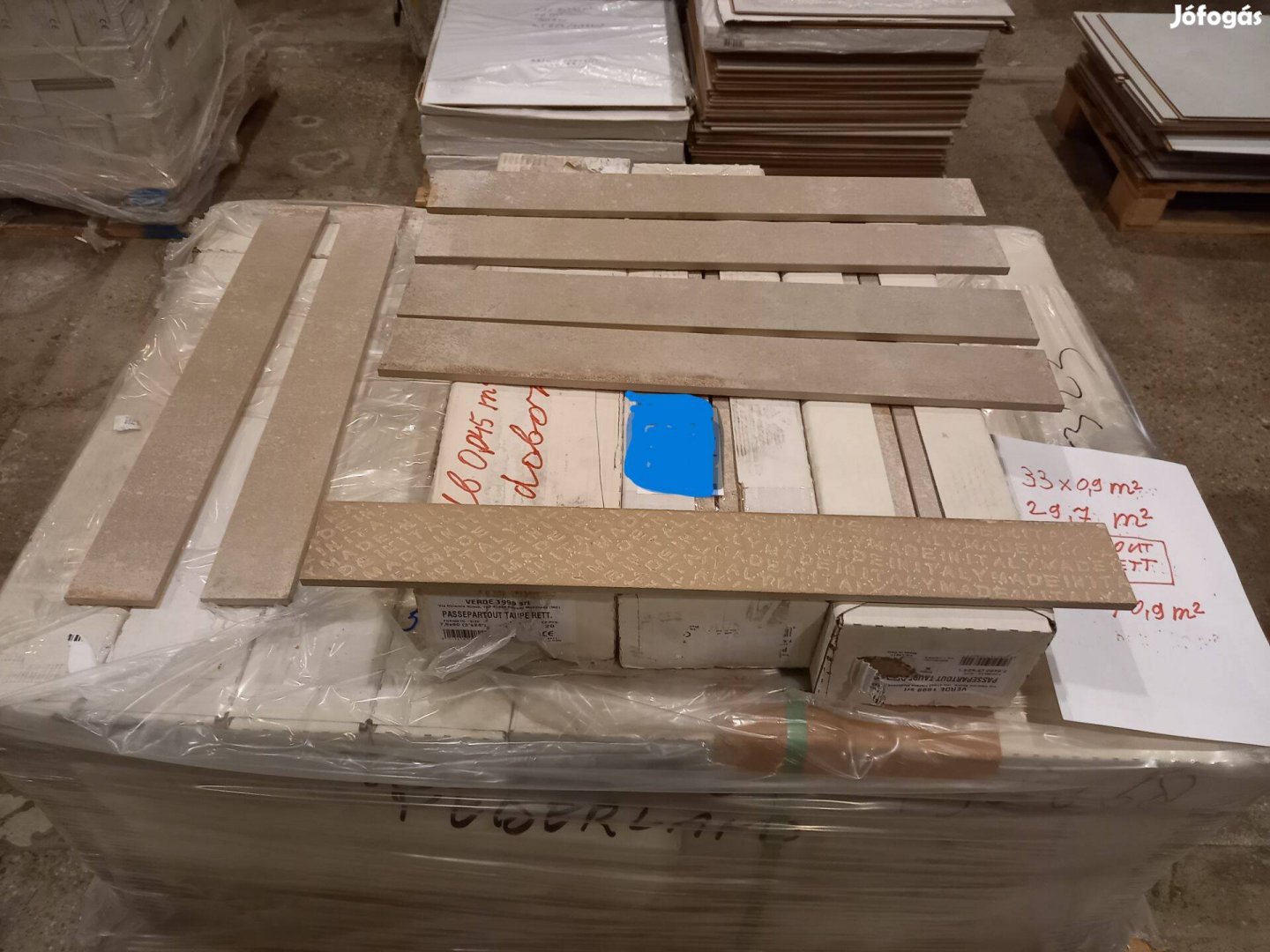 Csempék, bordűr szürke Passepartont Taupe Rett