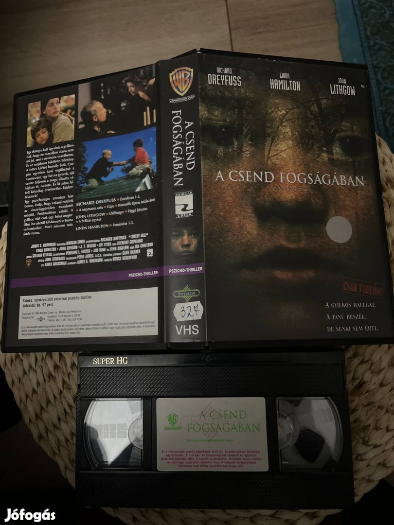 Csend fogságában vhs film