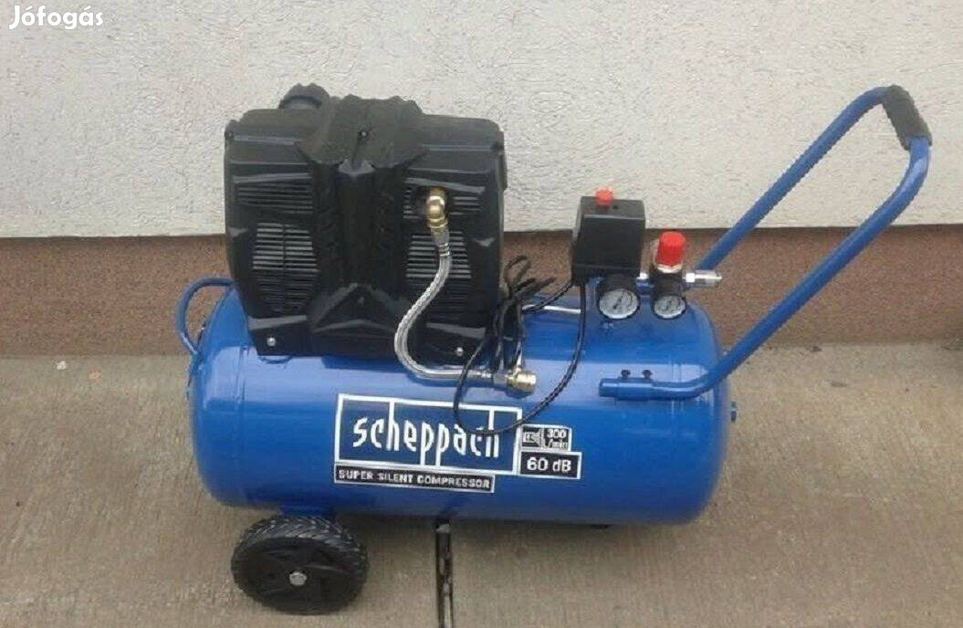 Csendes kompresszor 50 L Scheppach HC 51 Si Olajmentes kompresszor