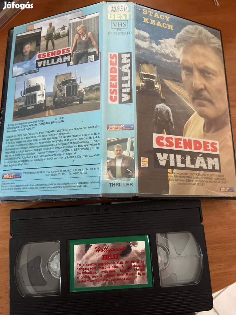 Csendes villám vhs 