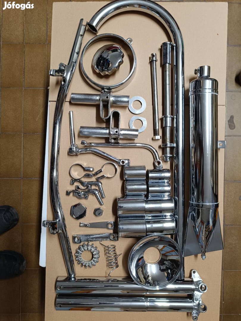 Csepel 125-T, 125-D Krómozott alkatrészek 