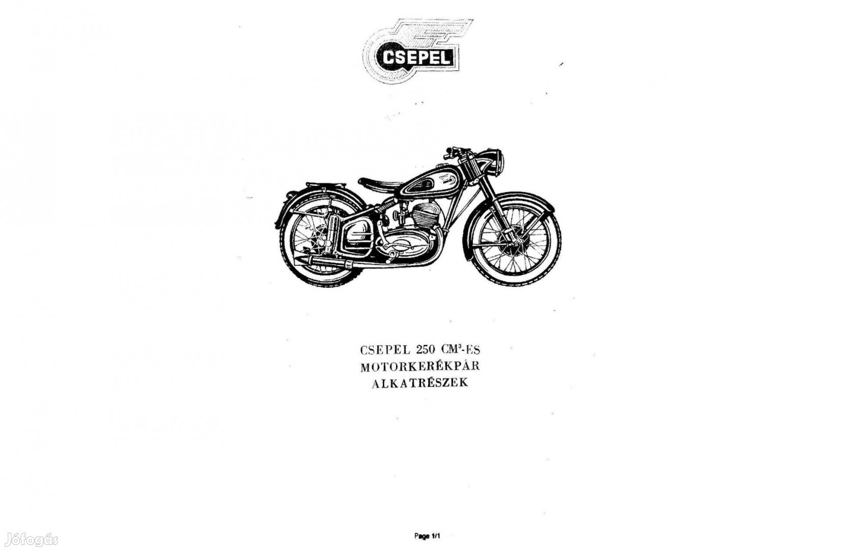 Csepel 250 alkatrész katalógus ( Magyar) (16.)