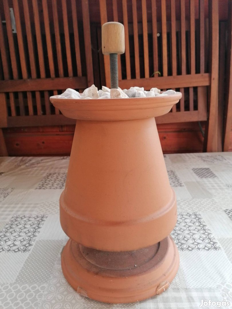 Cserép kandalló,gyertya fűtés