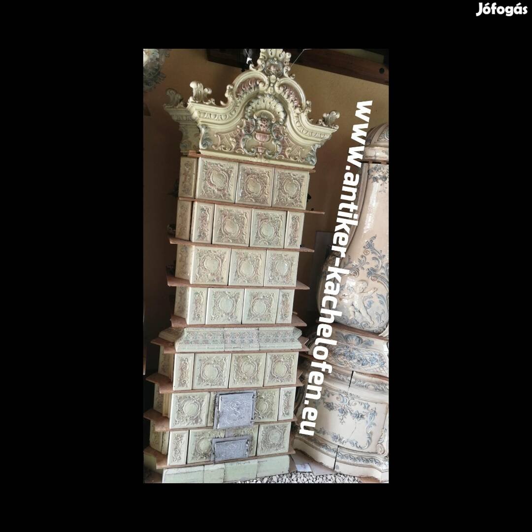 Cserépkályha eladó, antik cserépkályha