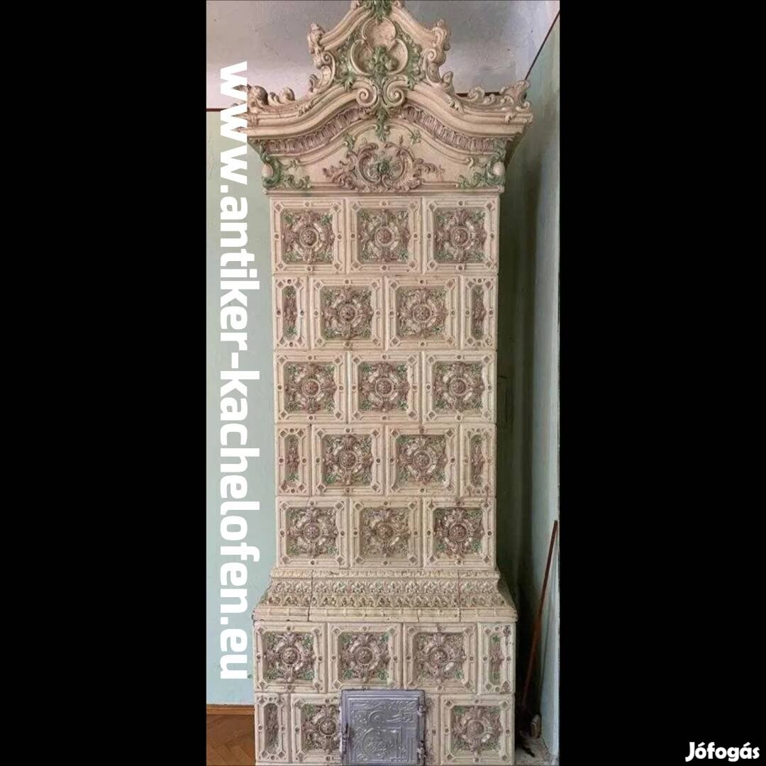 Cserépkályha eladó, antik cserépkályha